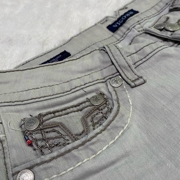 Vigoss Gray Chelsea Skinny Jeans - Picture 4 of 9